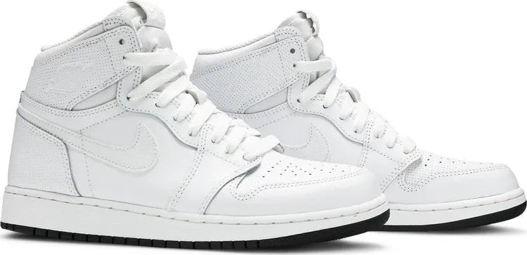Air Jordan 1 Retro High OG BG Perforated sneakers, white