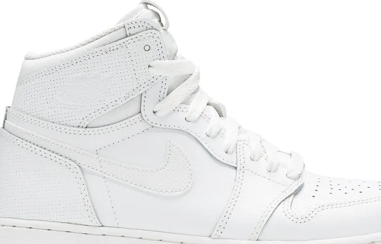 Air Jordan 1 Retro High OG BG Perforated sneakers, white