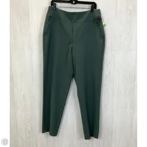 Athletic Pants By Athleta In Green, Size: 14l