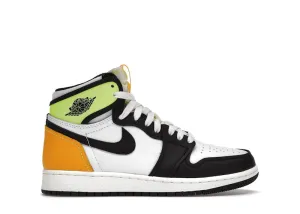 Jordan 1 Retro High White Black Volt University Gold (Gs)