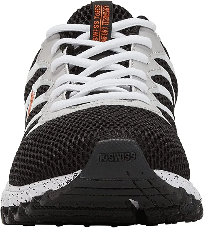 K-Swiss Men's Tubes 200 Training Shoe, Black/Vapor Blue/Pureed Pumpkin, M07112-005-m style #