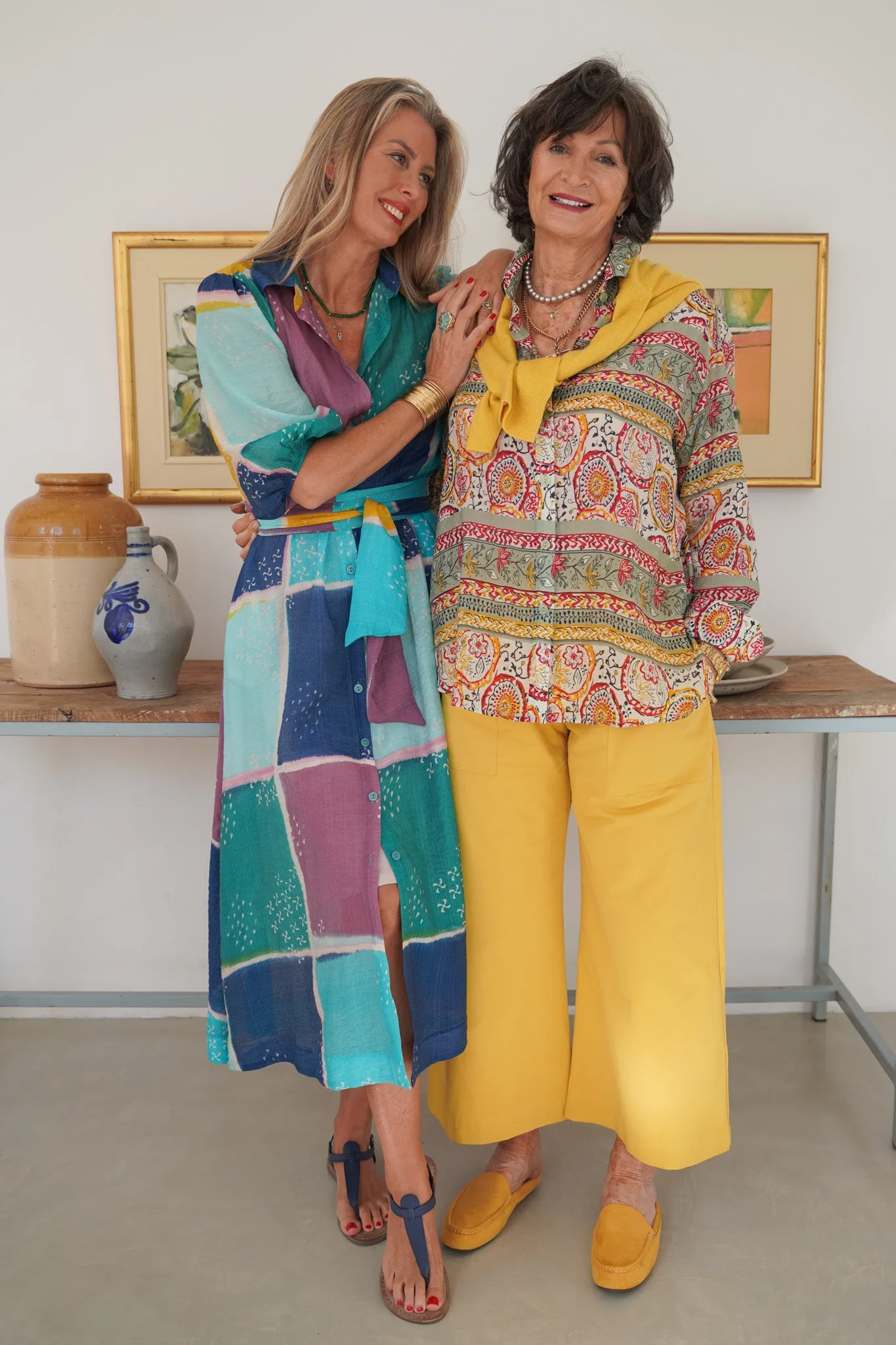 Lemon Suedette Slip Ons