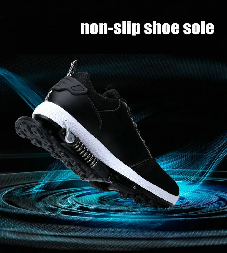 Mechanical running shoes Bouncing Spring shock absorption running Shoes Women men Sneaker Shoes