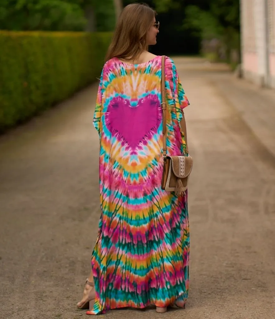 Print Swimsuit Butterfly Kaftan Cover Ups