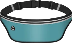 UltraSlim Fanny Packs for Women Men Slim Running Belt Waist Pack Runners Bag Waterproof Money Belt (Blue)